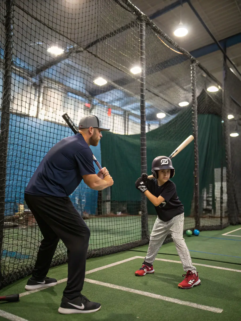 A coach providing personalized instruction to a player, demonstrating the skill development opportunities available at TENNIS DE TABLE CAPELLE EN PEVELLE.